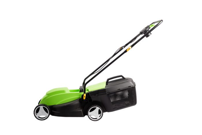 Spark plug in lawn mower